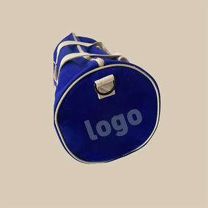 Logo personnalisé <span class=keywords><strong>Sac</strong></span> de voyage en toile pour hommes et femmes <span class=keywords><strong>Sac</strong></span> à main léger et durable en coton Weekender pour la nuit Bleu - Product Image 3