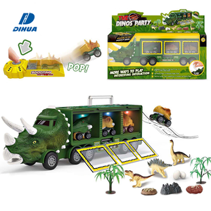Ruota libera Dinosaur Transport Car Play Set Truck Pretend gioca Dinosaur Carrier Truck Vehicle with Laucher - Product Image 1