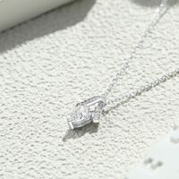 Bijoux fins, collier avec pendentif en argent sterling 925 et zircone, hypoallergénique, sans ternissement, pour femmes