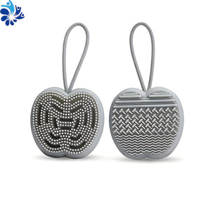 Brosse de bain en silicone en forme de pomme, poils doux pour le gommage du corps, usage adulte - Product Image 5