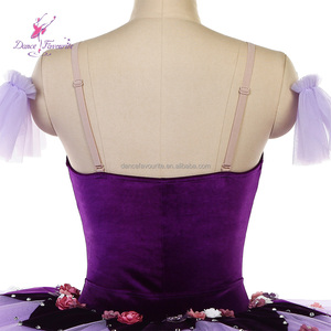 Tutú de Ballet Profesional BLL617 Morado Oscuro <span class=keywords><strong>con</strong></span> Degradado Morado Claro para Actuaciones y Danza - Product Image 6
