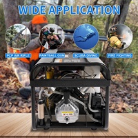 TUDIVING Compresseur d'air haute pression LCD à purge automatique et arrêt automatique, 300 bars 4500 psi, pour paintball et plongée sous-marine, vente en gros, offre spéciale