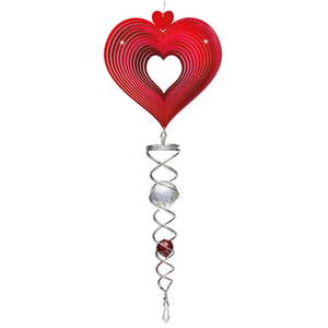 Fournisseur d'usine : Éolienne Arbre de Vie avec Cristal Torsadé, Décoration de Jardin 3D, Queue Spirale en Acier Inoxydable - Product Image 3