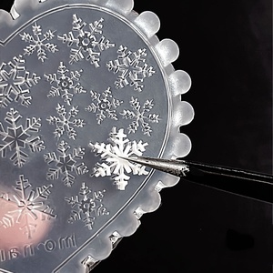 Moule à ongles en silicone flocon de neige de Noël, moule de sculpture 3D pour gel UV, ongles à presser DIY, ornements pour nail art, outils de manucure - Product Image 3