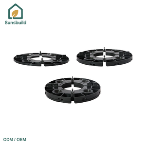Sunsbuild Heavy Duty 10mm Fixed Height Plastic Pedestals for Deck Joist Support Outdoor <b>Decking</b> and Landscaping Project - Product Image 3
