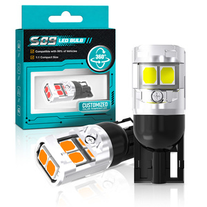 <span class=keywords><strong>หลอด</strong></span><span class=keywords><strong>ไฟ</strong></span>ภายในรถยนต์รุ่น S09 ซีรีส์ T10 พร้อมหลอด LED 6 SMD - Product Image 5