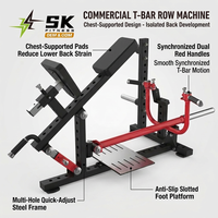 Machine à Rameur T-Bar à Support Thoracique Professionnelle SK-K29 à Charge de Plaques pour Centres de Fitness, Hôtels et Clubs