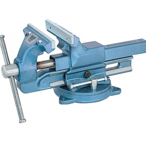 Étau d'établi Heuer 6 pouces avec base à fixation par boulons, qualité industrielle pour le travail des métaux - Product Image 1