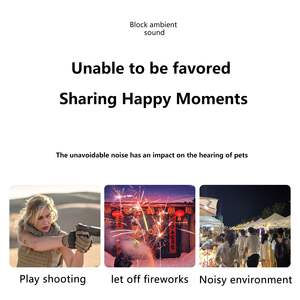 Protetores Auriculares para Cães de Caça em Material ABS, Tipo Faixa Reutilizável, Cancelamento de Ruído para Proteção Auditiva em Campo de Tiro - Product Image 5