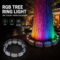 Lumière LED RGB d'extérieur pour arbre, AC85-265V, IP66, modulaire, en aluminium moulé sous pression, pour projet de décoration de jardin et aménagement paysager