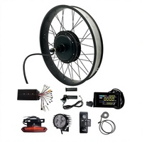 Kit de conversion de vélo électrique à pneus larges 60V 72V 3000W 5000W avec moteur de moyeu pour roue arrière – Ensemble de mise à niveau pour vélo électrique