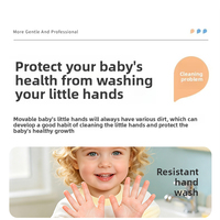 Savon Moussant pour les Mains OEM Doux et Antibactérien pour Peaux Sensibles de Bébé, Parfumé, à Base d'Extraits Multi-Végétaux, Soin des Mains, Nettoyage en Profondeur, Hydratant