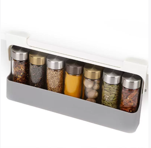 Estante para Especias de Cocina, Autoadhesivo, para Montar en la Pared, Debajo del Estante, Organizador de Botellas de Condimento, Organizador de Especias, Estante de Almacenamiento para Cocina - Product Image 1