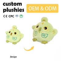 Animaux en peluche lestés, oiseau, couleur personnalisée, peluche avec perles lestées, peluche mignonne, cadeaux pour adultes, enfants, garçons, filles, 11-30 cm