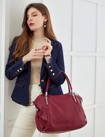 Neue Damen Umhängetasche Mode Einfache Freizeit Leder Weiblich Amerikanisch Einfarbig Große Kapazität Damen handtaschen