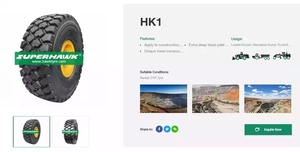 ยางเรเดียลออฟโรดคุณภาพสูงจากจีน llantas OTR HK1 ยางเรเดียล 20.5R25 - Product Image 4
