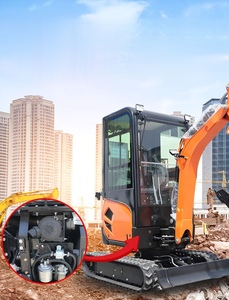 Escavatore Cingolato Ouke 2550mm con Capacità di 1200kg, 1.2-1.8 Tonnellate, Potenza 8.6kW, Velocità 2.2km/h, Garanzia 1 Anno, Componente Principale del Motore - Product Image 1