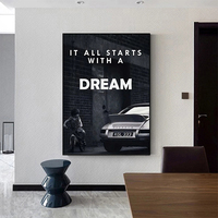 Impresiones de sala de estar en blanco y negro, pinturas artísticas de pared, lienzo para decoración del hogar