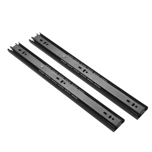 Three-Section Buffer Slide Rail 18 In Metal Silent Damping For <b>Cabinet</b> Drawer - Product Image 1