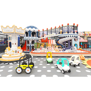 <b>Large</b> Children's Playground Facilities-Mall Indoor Fairy Tale Town Theme Set (Climbing <b>Slides</b> + Role-Play Equipment) Aoleao - Product Image 2