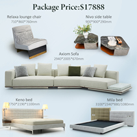 Ensembles de meubles de luxe pour toute la maison : salon, chambre, canapé moderne, table, chaise, lits et canapés haut de gamme pour villa
