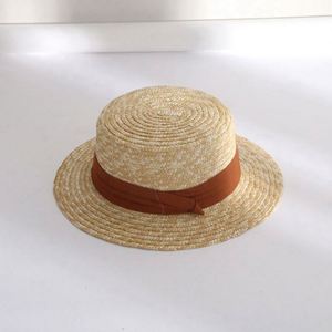 Sombreros de Paja Planos Tipo Boater Baratos al por Mayor para Vacaciones en la Playa, Sombreros de Verano Unisex con Personajes Tejidos para Viajes, Pesca y Esquí - Product Image 3