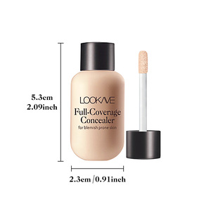 Crème Correctrice Liquide Anti-Rides Éclaircissante Couvrance Totale, Maquillage Visage Mat Imperméable pour Peaux à Tendance Imperfectible - Product Image 6