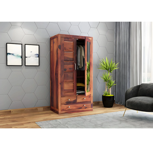 Armario Multiusos de 2 Puertas Jodhpuri Woods Atrion, Solución de Almacenamiento Elegante y Duradera de Madera Sólida con Interior Espacioso - Product Image 1