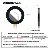 Capteur de vibration et de choc |   Smart IP21 60W |   Pour éclairage d'armoire à miroir, aucun laser n'est nécessaire |   Contrôle par la touche OEM ODM |   XINSHENGLU