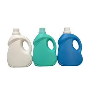 House hold Large capacity Customized Empty White blue green 2L Dispenser bottle plastic bottle Laundry detergent bottle