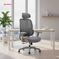 Chaise de bureau ergonomique moderne de haute qualité, personnalisable, avec support lombaire réglable et appui-tête réglable, idéale pour le télétravail – Vente chaude