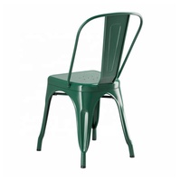 Chaise de Café Vintage en Métal Chaise de Restaurant Style Rétro en Fer Rustique
