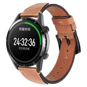 <span class=keywords><strong>Correa</strong></span> de Reloj de <span class=keywords><strong>Cuero</strong></span> Genuino de Lujo de 22 mm para Reloj de 46 mm, Gear S3 Frontier, para Reloj GT <span class=keywords><strong>2</strong></span>-somiis So393 - Product Image 3