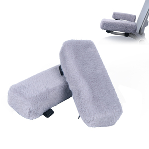 Venta al por mayor, cómodo, antideslizante, funda de piel de conejo, cojín de espuma, ergonómico, silla de oficina, reposabrazos, reposabrazos de espuma viscoelástica - Product Image 2