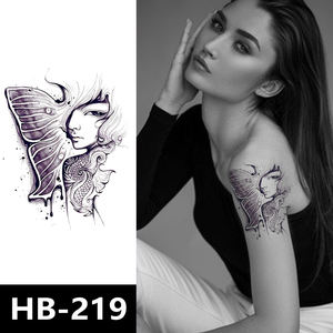 Pegatina <span class=keywords><strong>de</strong></span> <span class=keywords><strong>tatuaje</strong></span> temporal 3D personalizada, Calaveras, flores, tótem, flor <span class=keywords><strong>de</strong></span> loto, pegatinas <span class=keywords><strong>de</strong></span> <span class=keywords><strong>tatuaje</strong></span> temporal <span class=keywords><strong>de</strong></span> seguridad impermeables - Product Image 4