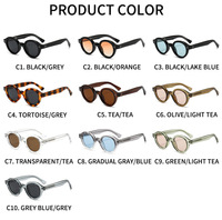 Lunettes de soleil rondes vintage rétro pour hommes, style épais de haute qualité, pour femmes, idéales pour les voyages en extérieur, les affaires, la conduite, lunettes décoratives