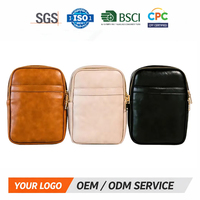 Sac à dos bandoulière en cuir PU de qualité supérieure, motif uni, résistant à l'eau, avec pochette pour couches et lingettes