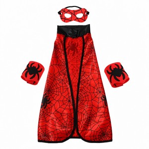Disfraz de Capa de Superhéroe para Niños, Capa de Spiderman, Máscara de Dibujos Animados para Niños Pequeños, Parche para el Ojo, Muñequeras, Ropa para Fiestas - Product Image 1