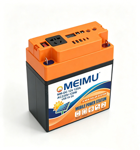 กล่องจ่ายไฟพกพา 12V 120W พร้อมอินเวอร์เตอร์ในตัว ช่องเสียบ USB DC ไฟ LED สำหรับรถยนต์ บ้าน และการตั้งแคมป์ - Product Image 5
