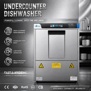 Lavavajillas Comercial de Alta Velocidad para Instalar Bajo Mostrador, 220V/380V, para Hoteles, Bares y Restaurantes, Enjuague a Alta Temperatura que Elimina el 99.9% de las Bacterias para Mayor Higiene - Product Image 3