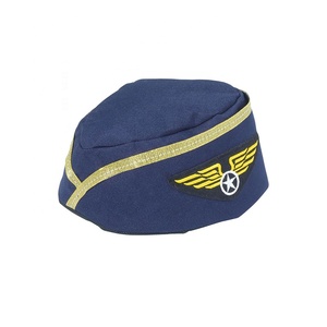 Accesorios de disfraz de piloto de Halloween, sombrero de azafata - Product Image 1