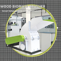 Broyeur de biomasse de jardin pour déchets, machine à charbon de bois, broyeur à marteaux pour la séparation des fibres de coque de noix de coco, broyeur de bois, moteur principal