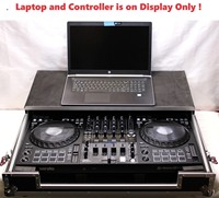 Étui de vol rigide en aluminium robuste avec glisse pour ordinateur portable Étui de rangement durable pour contrôleurs DJ pour contrôleurs DDJ-FLX10 Pioneer