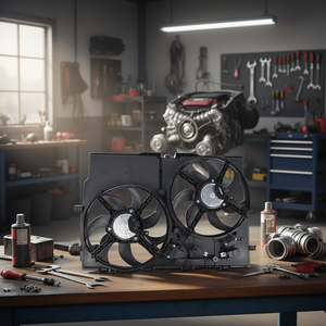 Conjunto de Ventilador de Refrigeración Doble 68189000AA para Ram ProMaster 1500 2500 3500 3.6L, Radiador y Condensador - Product Image 2