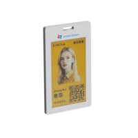 Gantungan Kunci Pintar Unik Label Putih 1,54 Inci Android iOS App NFC Eink Epaper untuk Menampilkan Foto