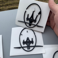 Emblème de capot Trident Maserati, insigne de garde-boue latéral, logo de lettre arrière, accessoires de décoration automobile