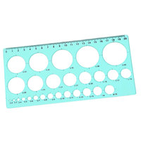 BEOCL – Lot de règles géométriques en plastique transparent coloré pour dessin et traçage de cercles, plusieurs tailles, vente en gros