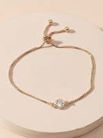 Bijoux de souhaits Nouveau bracelet tendance en acier inoxydable avec zircon Bracelet de luxe pour femme fille