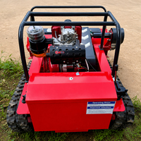 Tondeuse à fléaux télécommandée, débroussailleuse sur chenilles 800 mm pour l'élimination des mauvaises herbes dans les vergers et fermes