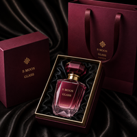 Flacon de parfum de luxe de forme spéciale 30 ml, flacon de parfum en verre à fond épais 50 ml, flacon de parfum vide en verre avec bouchon